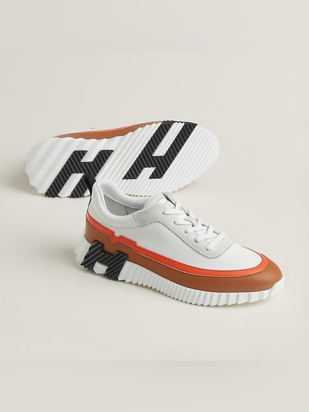 NEW!!! Hermes Bouncer Sneaker in the Multicolor blanc size 45 EU Authentic 1750$